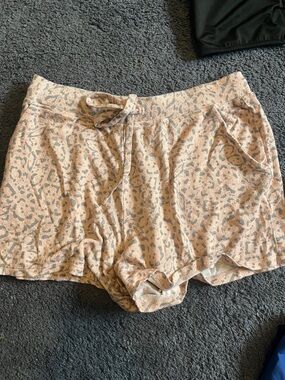 bp Pink and Gray Leopard-Print Lounge Shorts